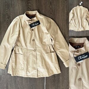 Oltretempo Italian made Cotton Jacket Peacoat in size Italian 44 US MEDIUM-large